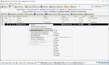Dupe Eliminator for iTunes screenshot