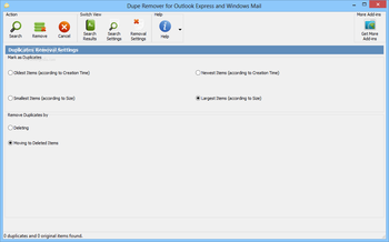 Dupe Remover for Microsoft Outlook Express and Windows Mail screenshot 3