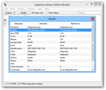 dupeGuru Music Edition screenshot 8