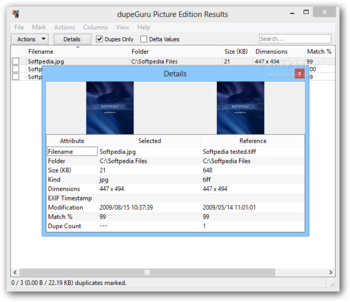 dupeGuru Picture Edition screenshot 3