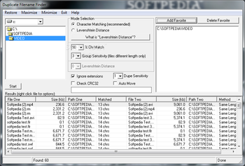 DupFileNames screenshot