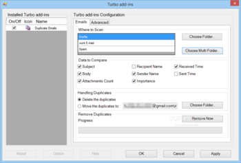 Duplicate Email Remover screenshot