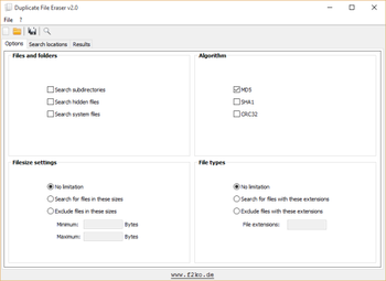 Duplicate File Eraser screenshot