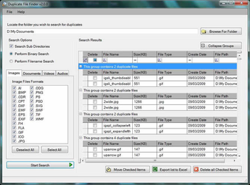 Duplicate File Finder Lite screenshot