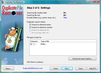 Duplicate File Remover screenshot 4