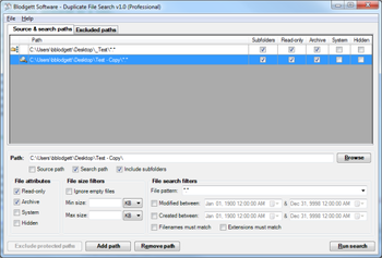 Duplicate File Search screenshot