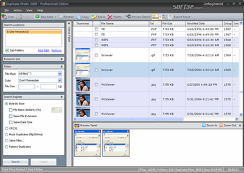 Duplicate Finder 2009 - Basic Edition screenshot 2