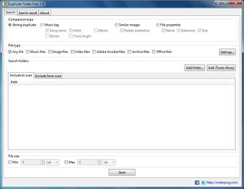 Duplicate Finder Free screenshot