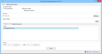 Duplicate Image Remover Free screenshot