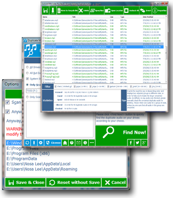 Duplicate MP3 Finder Plus screenshot