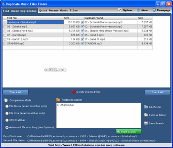 Duplicate Music Files Finder screenshot 2