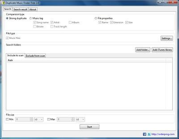 Duplicate Music Finder Free screenshot