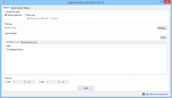 Duplicate Music Remover Free screenshot