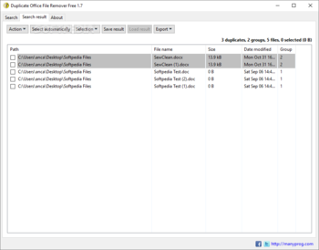 Duplicate Office File Remover Free screenshot 2
