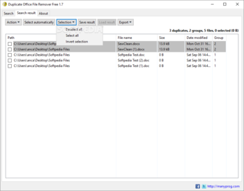 Duplicate Office File Remover Free screenshot 4