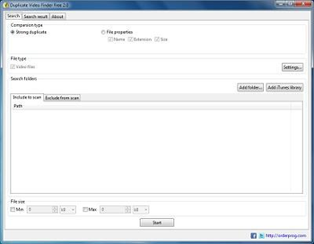 Duplicate Video Finder Free screenshot