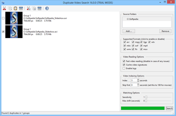 Duplicate Video Search screenshot