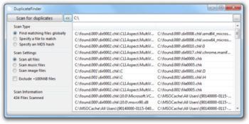 DuplicateFinder screenshot