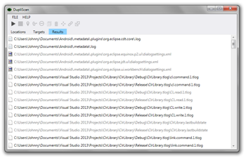 DupliScan screenshot
