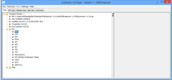 DVB Inspector screenshot