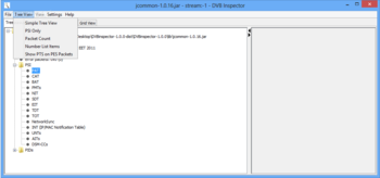 DVB Inspector screenshot 2
