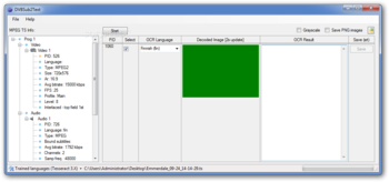 DvbSub2Text screenshot