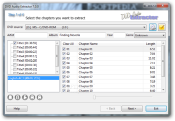 DVD Audio Extractor screenshot