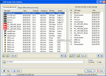 DVD Audio Files Splitter screenshot 3