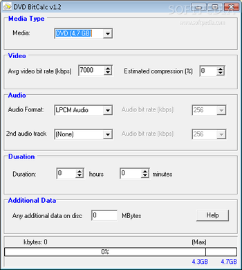 DVD BitCalc screenshot