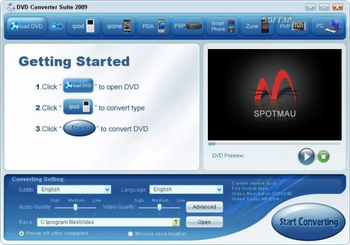 DVD Converter Suite screenshot