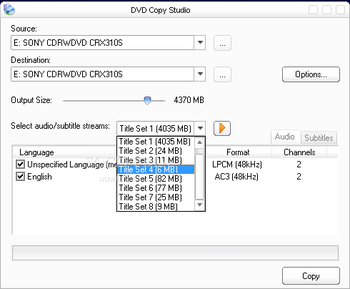 DVD Copy Studio screenshot