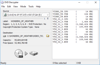 DVD Decrypter screenshot