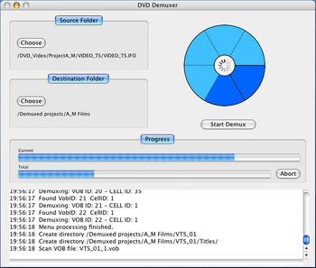 DVD Demuxer for Mac screenshot