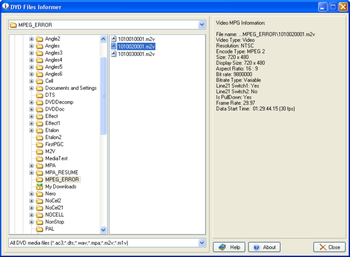 DVD Files Informer screenshot 2