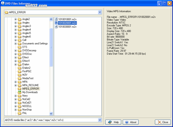 DVD Files Informer screenshot 3