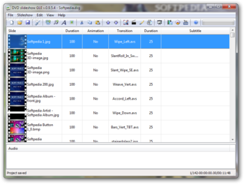 DVD slideshow GUI screenshot