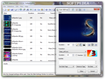 DVD slideshow GUI screenshot 2