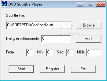 DVD Subtitle Player screenshot