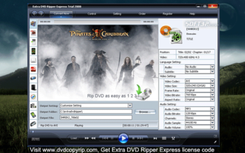 DVD to AVI MPEG WMV iPod MP4 3GP Ripper screenshot 2
