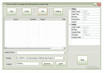 DVD to MP4 Converter screenshot 2