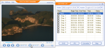 DVD To OGG Converter screenshot