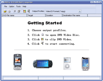 DVD to VCD AVI DivX Converter screenshot