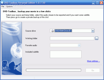 DVD-Toolbox screenshot