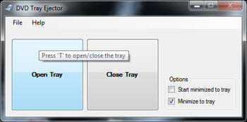 DVD Tray Ejector screenshot