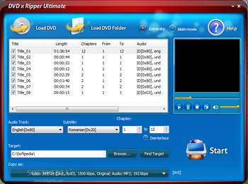 DVD x Ripper Ultimate screenshot