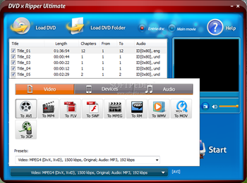 DVD x Ripper Ultimate screenshot 2