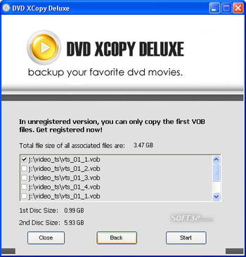 DVD XCopy Deluxe screenshot 2
