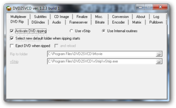 DVD2SVCD screenshot