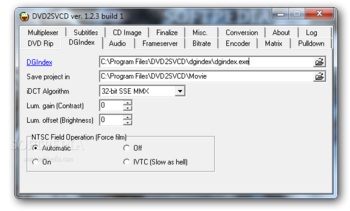 DVD2SVCD screenshot 2