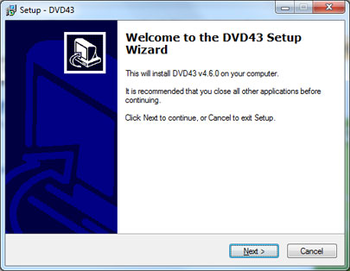 DVD43 Plug-in screenshot